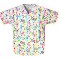 Scrub HQ V-Neck Top - Butterfly Dots